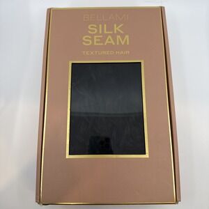 BELLAMI Silk Seam Textured Hair Clip In Jet Black  24" 3C Curl Pattern Open Box